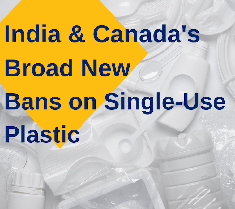 India & Canada's plastic free waters