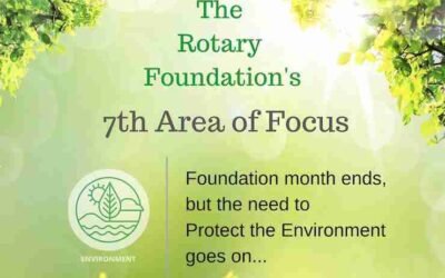The Rotary Foundation’s the 7th Area of Focus 
