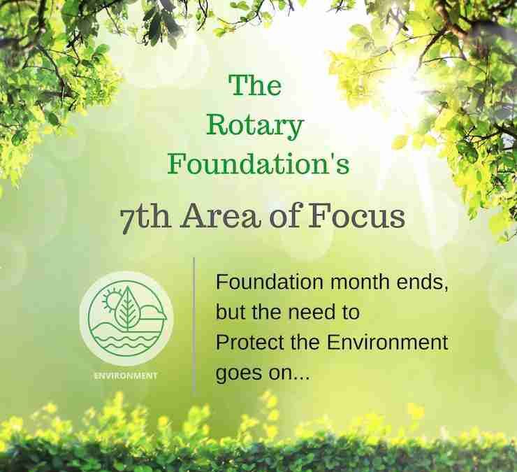 The Rotary Foundation’s the 7th Area of Focus 